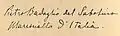 Signature de Pietro Badoglio