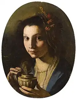 Pendora, vers 1681, huile sur toile, 50x38,5 cm.