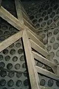 Intérieur du pigeonnier.