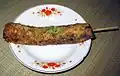 Ti-huih-ko (豬血糕, zhūxuègāo), gâteau de riz et de sang de porc.