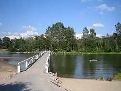 Pont entreLäntinen Pihlajasaari etItäisen Pihlajasaari.