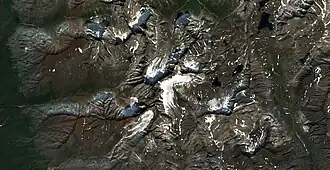 Vue satellite Sentinel-2 du pic Martin.