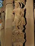 Photographie de Jésus, assis sur un trône.