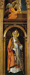 Ange annonciateuret Saint Augustin