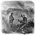 Pip et Magwitch dans les marais, par John McLenan.