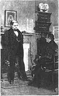 Pip dans le bureau de Jaggers, par Charles Green (c. 1877).