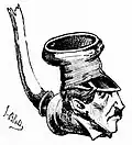 Pipe « à trois ponts », par J. Blass (1880)