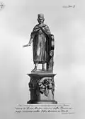 Statue de Vesta, 1780.