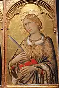 Polyptyque de Santa Caterina - détail : sainte Catherine d'Alexandrie