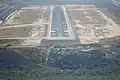 L'aéroport de la piste.