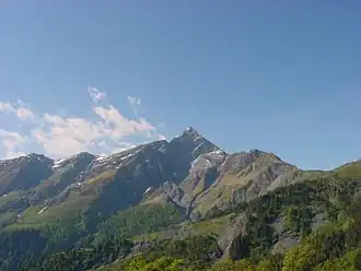 Le Piz Beverin depuis le Heinzenberg (versant Nord)