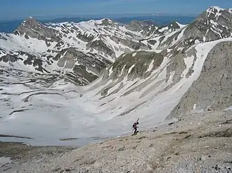 Pizzo d'Intermesoli (haut à droite).