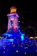 Place des Jacobins en 2021. Lumignons du cœur.