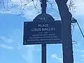 Plaque de la place.