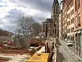 La place Benoît Crépu en travaux