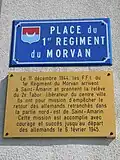 Saint-Amarin (Haut-Rhin), place du 1er régiment du Morvan.