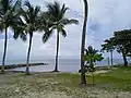 Un des bassins de la plage de Roseau.