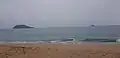 Plage de Tillet, vue sur l'îlet Kahouanne et Tête à l'Anglais
