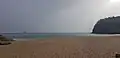 La plage de Tillet, Gros Cap et vue sur Tête à l'Anglais