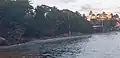 Plage de la Datcha à la tombée de la nuit