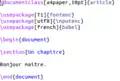 Le code source.