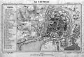 Plan de la ville, avec emplacement de la gare.