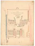 Coupe du mécanisme correspondant aux claviers du Positif et des Bombardes du Grand Orgue de St&nbsp;Sulpice.