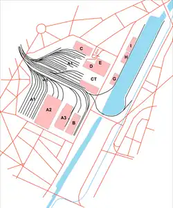 Plan des voies.