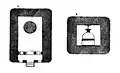 Plan et section de la Chaitya.
