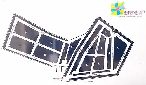 Plan du cimetière.