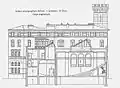 Plan en coupe de l'Institut océanographique.