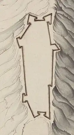 Plan des remparts.