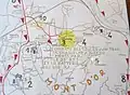 Plan des combats à Chasselay (19-20 juin 1940)