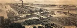 Plan des usines Fives-Lille vers 1865