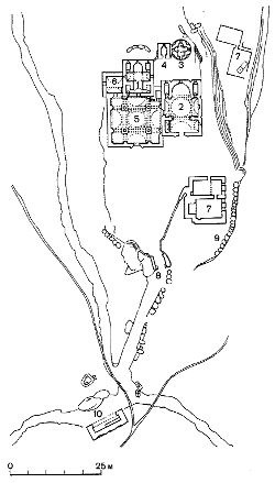 Plan du monastère.
