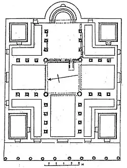Plan de l'église des Prophètes, Apôtres et Martyrs.