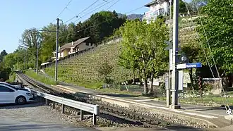 Vue d'ensemble de la gare de Planchamp.