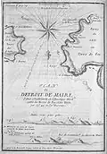 Carte du détroit par Amédée Frézier en 1717