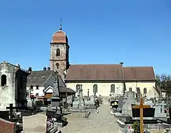 Vue du cimetière.