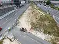 Localisation prévue pour la construction de la plus grande des deux tours Sisters, en juillet 2020.