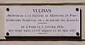 Plaque 24 rue Soufflot, où il est mort.