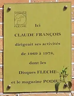 Plaque au 122, boulevard Exelmans.