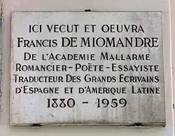 Plaque au no&nbsp;56.