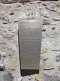 Plaque explicative sur la Manécanterie de Lyon.