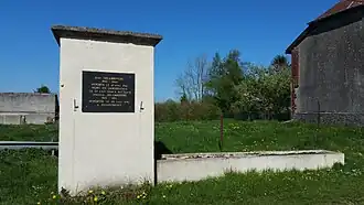 Plaque commémorative de Sommauthe, (Ardennes, France)
