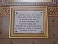 Plaque commémorative.