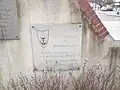 Plaque commémorative du 41e&nbsp;régiment de transmissions. A tenu garnison ici au quartier Tilly (Evreux). du 1er juillet 1966 au 1er août 1979.