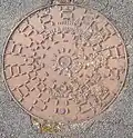 Plaque d'égout des aciéries de Pont-à-Mousson (PONT A MOUSSON)