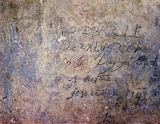 Verso de la plaque