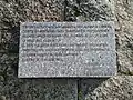 Plaque avec la citation de Paul Cazin.